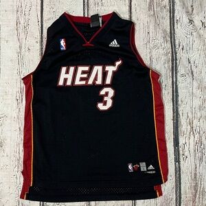 Dwayne Wade Miami Heat NBA Basketball Stitched Adidas Jersey Youth Boys Kids